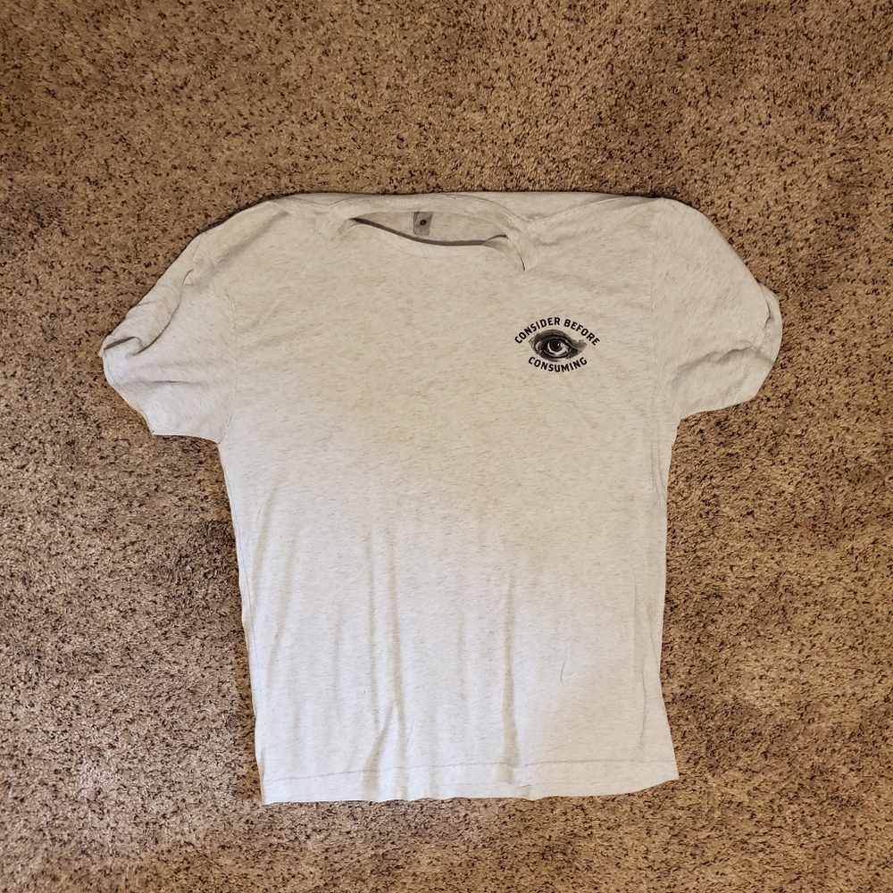 Consider Before Consuming Men's Medium